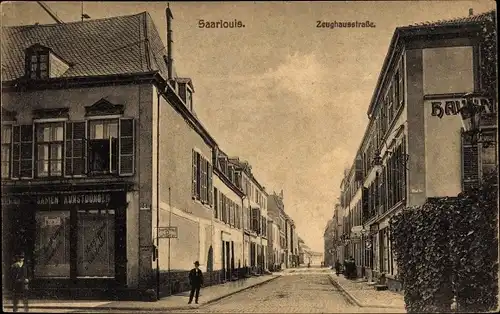 Ak Saarlouis im Saarland, Zeughausstraße