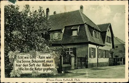 Ak Kallstadt in der Pfalz, Winzer-Verein