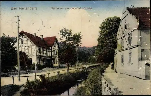Ak Rastenberg in Thüringen, Partie an der Johannes Straße
