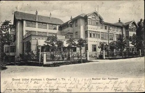 Ak Oberhof im Thüringer Wald, Hotel Kurhaus