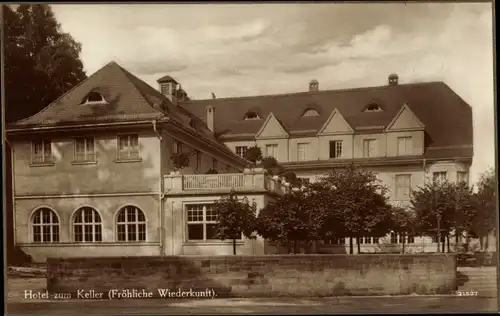 Ak Neustadt an der Orla, Hotel zum Keller, Fröhliche Wiederkunft