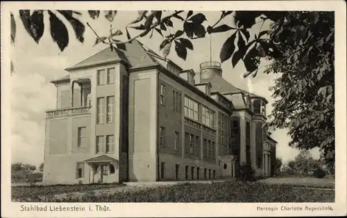 Ak Bad Liebenstein im Thüringer Wald, Herzogin-Charlotte-Augenklinik