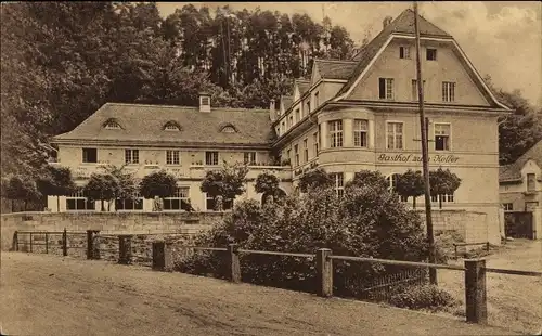 Ak Neustadt an der Orla, Hotel zum Keller, Fröhliche Wiederkunft