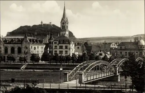 Ak Tuttlingen an der Donau Württemberg, Teilansicht, Brücke