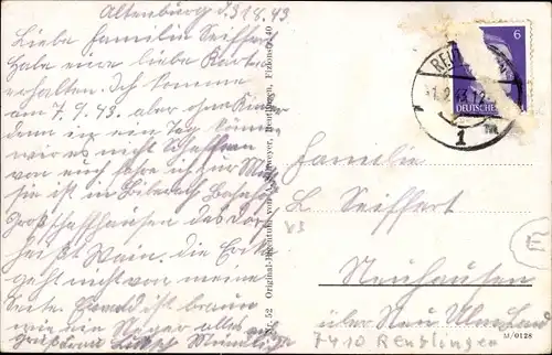 Ak Altenburg Reutlingen am Neckar, Gesamtansicht