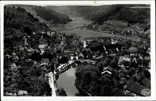 Ak Sulz am Neckar, Luftbild vom Ort