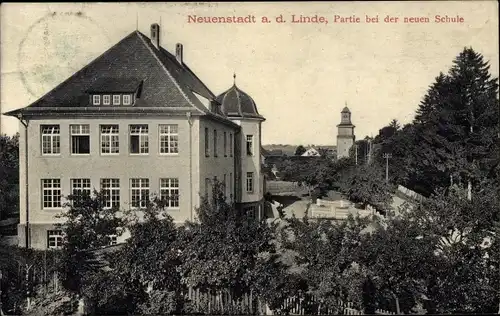 Ak Neuenstadt am Kocher in Baden Württemberg, Partie bei der neuen Schule