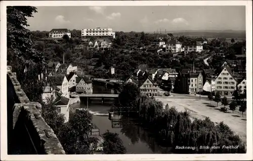 Ak Backnang in Württemberg, Blick vom Freithof