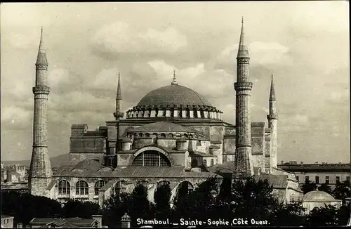 Ak Konstantinopel Istanbul Türkei, Hagia Sophia, Westküste