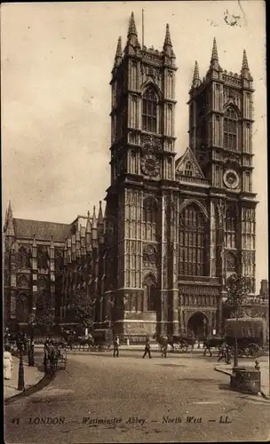 Ak City of Westminster London England, Westminster Abbey