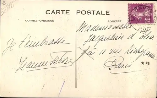 Ak Paquebot Ile de France, CGT, French Line