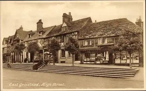 Ak East Grinstead West Sussex England, Hauptstraße