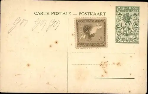 Ganzsachen Ak Congo Belge DR Kongo Zaire, Mines de Charbon a Makala