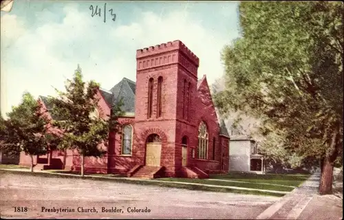 Ak Boulder Colorado USA, Presbyterianische Kirche