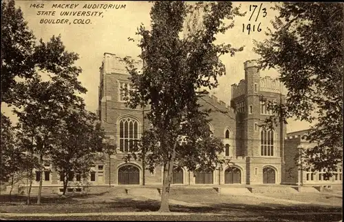 Ak Boulder Colorado USA, Mackey Auditorium State University