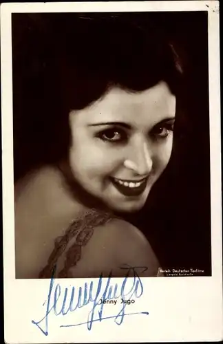 Ak Schauspielerin Jenny Jugo, Portrait, Autogramm