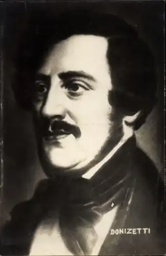 Ak Komponist Gaetano Donizetti, Portrait