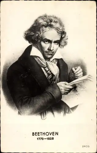 Ak Komponist Ludwig van Beethoven, Portrait