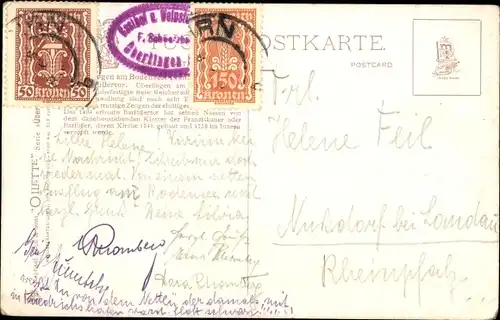 Künstler Ak Überlingen am Bodensee, Franziskanerstraße und Barfüßertor, Tuck No. 775