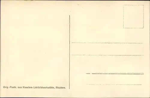 Foto Ak Riezlern Mittelberg Vorarlberg, vor dem Dorfe, Kirche, Gebirge