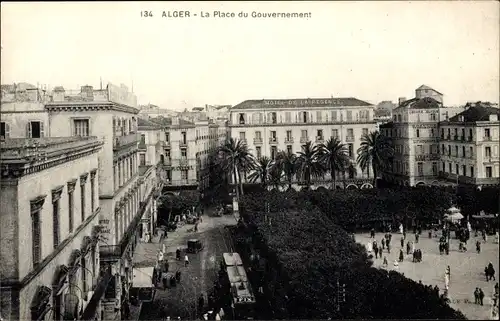 Ak Algier Algerien, Place du Governement