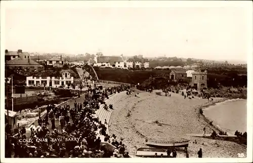 Ak Barry Wales, Strand von Cold Knap