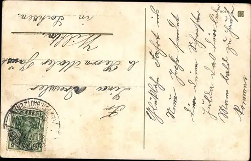 Ak Glückwunsch Neujahr, Rehe, Hirsch, Tannenzweige