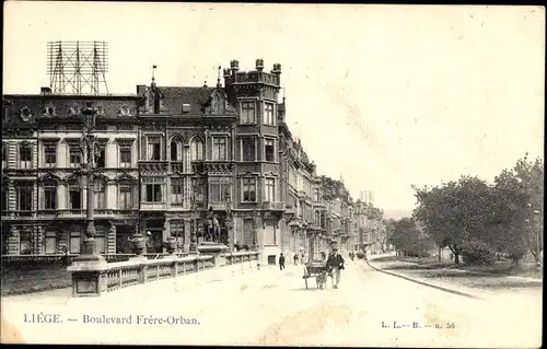 Ak Lüttich Lüttich Wallonien, Boulevard Frere-Orban