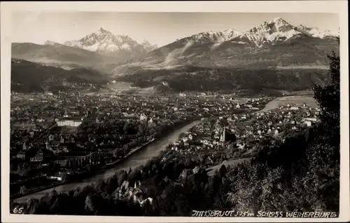 Foto Ak Innsbruck in Tirol, Panorama, Schloss Weiherburg