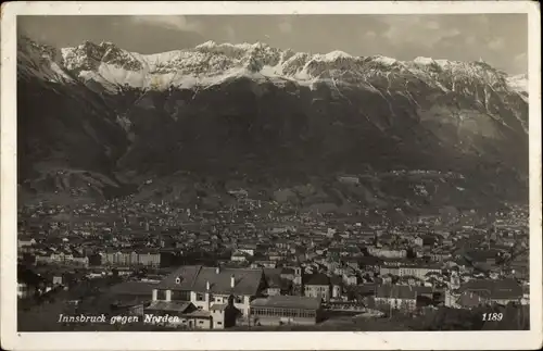 Foto Ak Innsbruck in Tirol, Ortspanorama gegen Norden