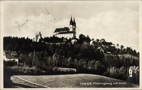 Ak Linz an der Donau Oberösterreich, Pöstlingberg mit Hotel