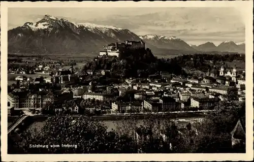 Ak Salzburg in Österreich, Blick vom Imberg