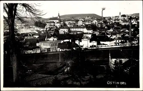 Ak Ústí nad Orlicí Wildenschwert Region Pardubice, Gesamtansicht