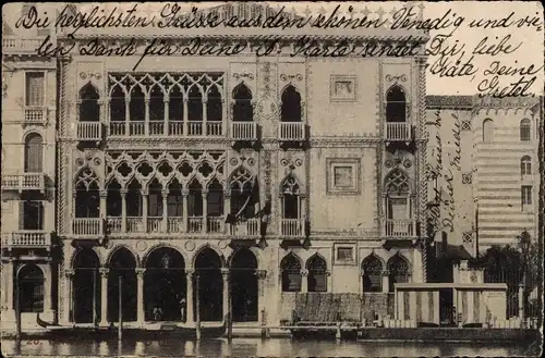 Ak Venezia Venedig Veneto, Ca’ d’Oro Palast
