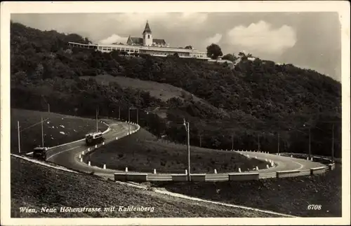 Ak Wien 19 Döbling Österreich, Kahlenberg, Neue Höhenstrasse