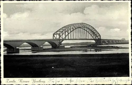 Ak Zwolle Overijssel Niederlande, Nieuwe Ysselbrug