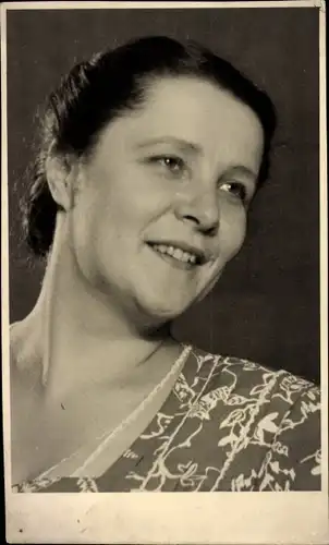 Foto Ak Russische Sängerin?, Portrait, Autogramm