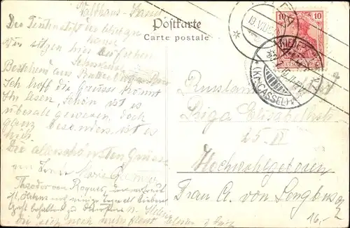 Ak Kassel in Hessen, Waldhaus, Flussansichten