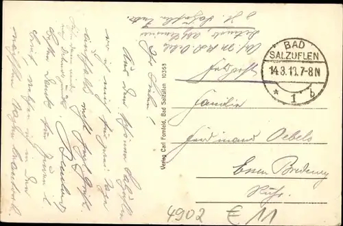 Ak Bad Salzuflen im Kreis Lippe, Fürstenhof