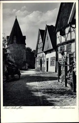 Ak Bad Salzuflen im Kreis Lippe, Am Katzenturm