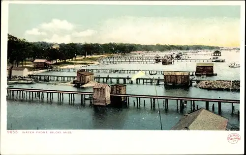 Ak Biloxi Mississippi USA, Uferpromenade