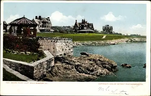 Ak Newport Rhode Island USA, Cliff Walk, Ochre Point