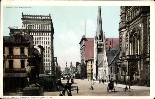 Ak Philadelphia Pennsylvania USA, Broad Street