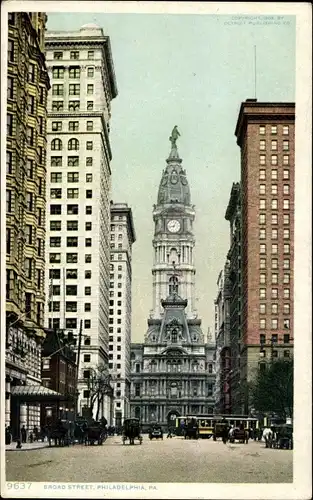 Ak Philadelphia Pennsylvania USA, Broad Street