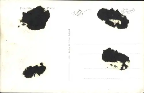 Ak Demmin in Vorpommern, Peene, Brücke, Boote