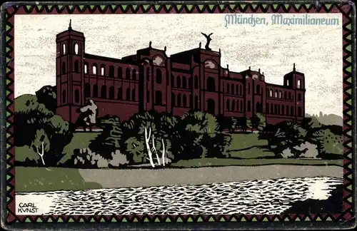 Künstler Ak Kunst, C., München, Maximilianeum