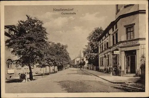 Ak Neudietendorf in Thüringen, Gartenstraße, Ohrenberg Fabrik