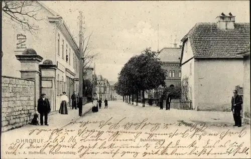 Ak Ohrdruf in Thüringen, Bahnhofstraße