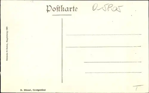 Ak Georgenthal in Thüringen, Hauptstraße, Wohnhäuser, Geschäftshaus