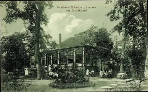 Ak Hameln in Niedersachsen, Forsthaus Finkenborn, Inh. Otto Brömel